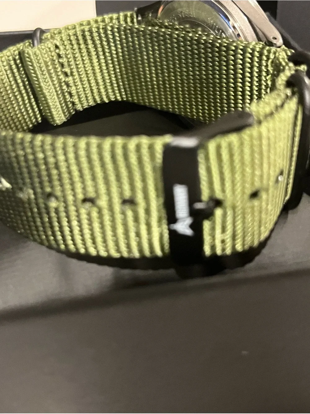 IronWay Men's Field Watch with Olive Green Nylon Nato Strap Quartz NWT 41mm